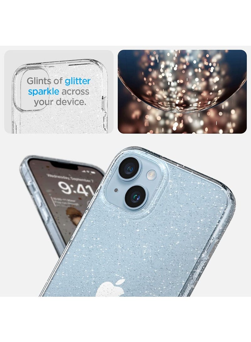 Spigen Liquid Crystal Glitter iPhone 14 Plus Case Cover - Crystal Quartz  - Image 4