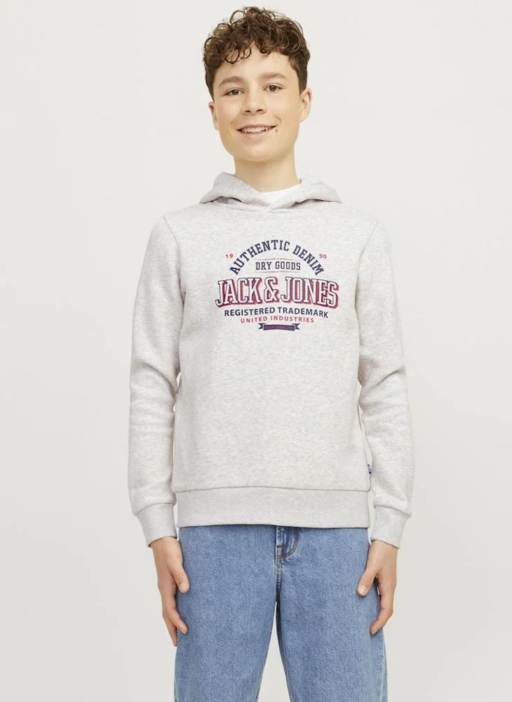 Jack & Jones Junior Kids Slogan Hoodie