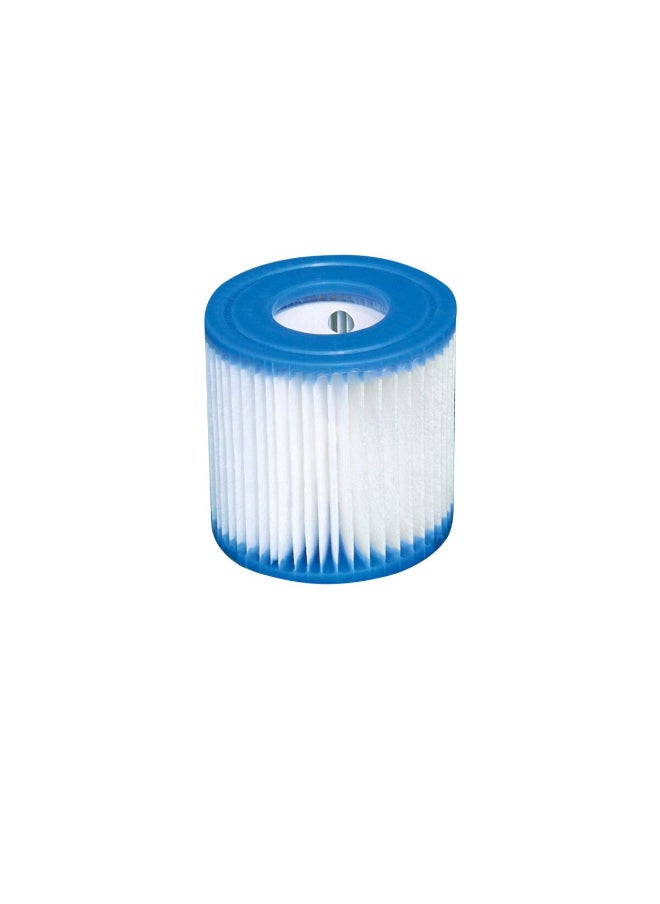 INTEX H-Filter Cartridge with Litho White and Blue 3.6 x 4inch 29007  - Image 1