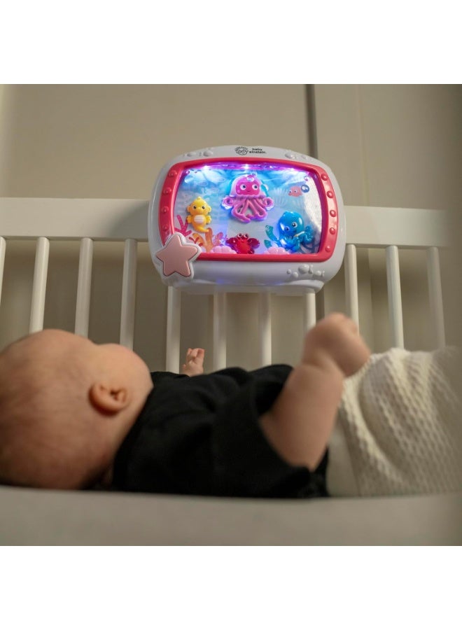 Baby Einstein Baby Einstein Sea Dreams Soother Musical Crib Toy and Sound Machine, Pink, Newborn and up - Image 3