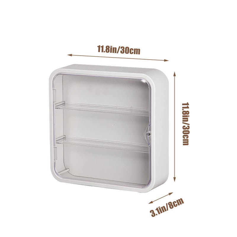 WMM Clear Display Case for Figures,Wall-Mounted Doll Storage Box,Adjustable Display Stand Clear Acrylic Display Box with Door Dust and Moisture Proof Suitable for Lego Collectibles Action Figures Pop Mart - Image 4