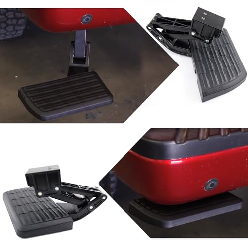 QHHR 75302-01A Rear Bed Step Retractable Bumper Step for Ford F150 2006-2014, Folding Truck Tailgate Step - Image 2