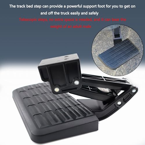 QHHR 75302-01A Rear Bed Step Retractable Bumper Step for Ford F150 2006-2014, Folding Truck Tailgate Step - Image 3