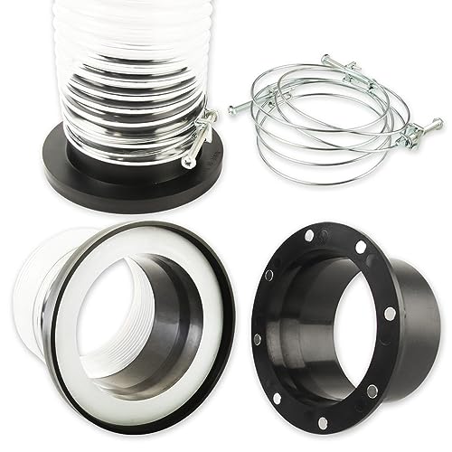 O'SKOOL 4" Magnetic Dust Collection Fittings Kit, Quick Connect Hose, Port and Connectors for Woodworking Dust Collection Systems, DC06 - Image 1