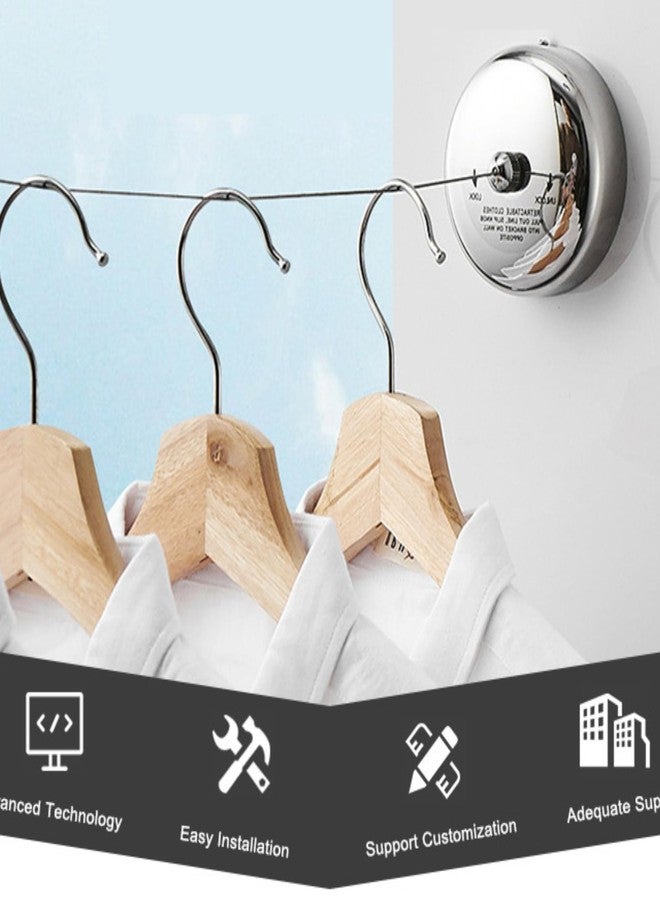 Urban Desires 9999297409 Cloth line 3 Mtr Stainless Steel Retractable and Lockable Cloths line & Washing Line -Set of 2 - Image 4