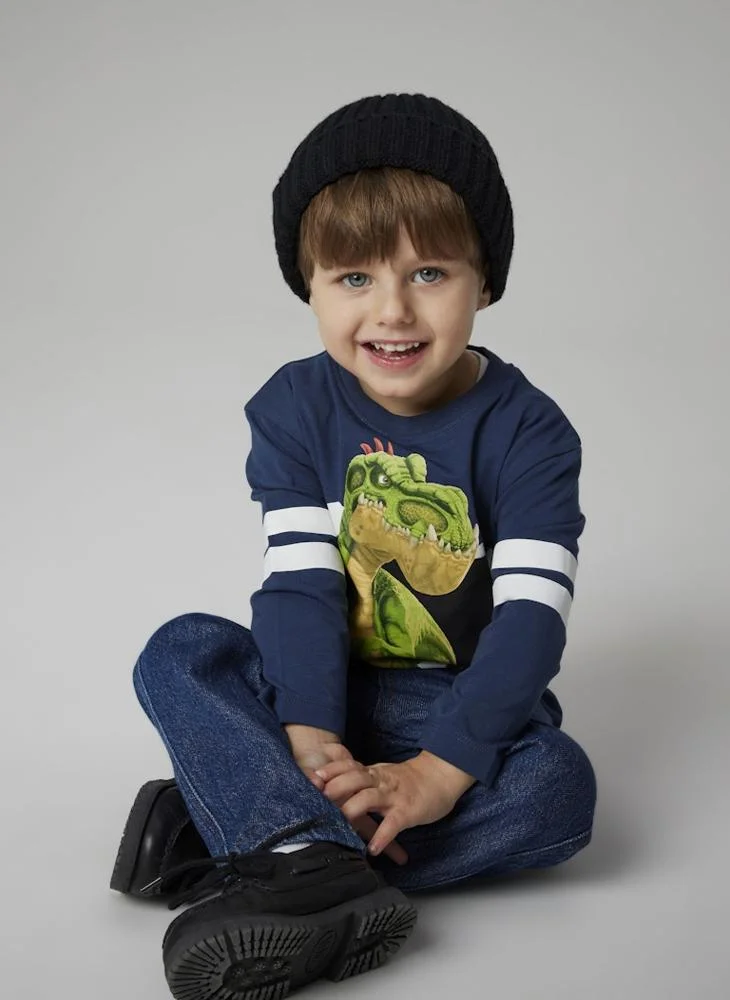 NAME IT KIds Printed Crew Neck T-Shirt