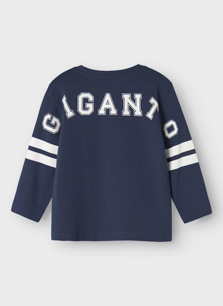 نيم ات تيشيرت أطفال مطبوع بياقة مستديرة - Image 4