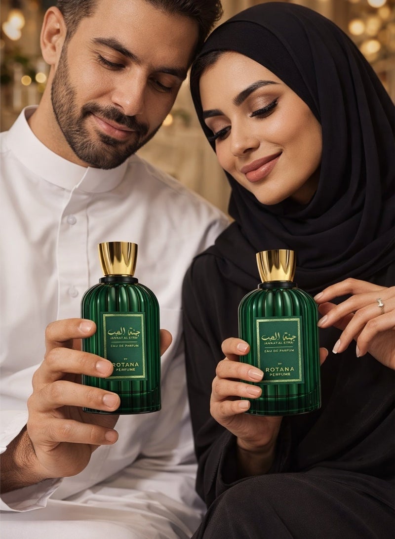 عطور روتانا روتانا جنة الحب أو دو بارفيوم 100 مل – عطر عربي يونيسكس حلو دافئ خشبي بنفحات بودرة الفانيليا والمسك والأخشاب - Image 4