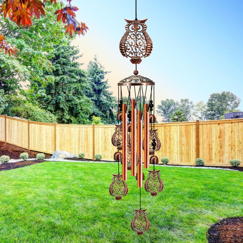 Owl Wind Chimes for Outside, Owl Gifts for Women Mom Grandma Friend, 35IN Windchimes Outdoors Clearance, Owls Garden Patio Porch Decor - Image 4