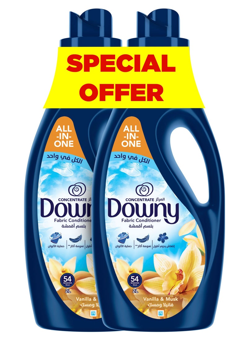 Downy Vanilla And Musk Fabric Conditioner Concentrate Softener With Colour Portection - Image 1