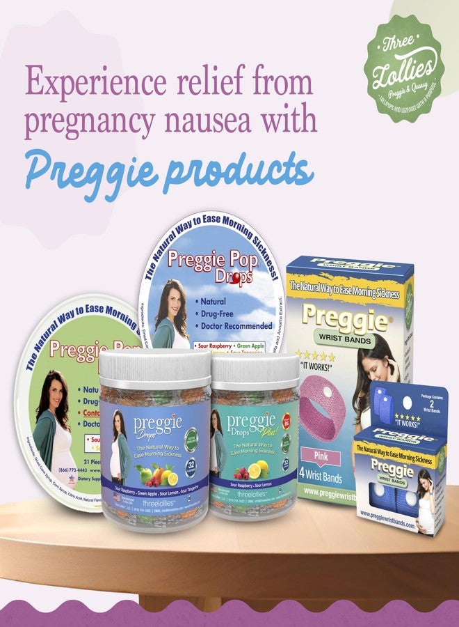 Three Lollies Preggie Gift Box - Natural, Pregnancy Nausea Relief Essentials with Anti-Sickness Lozenges, Hydration Packets, Ginger Capsules, & Anti-Nausea Bands for Morning Sickness - Image 5