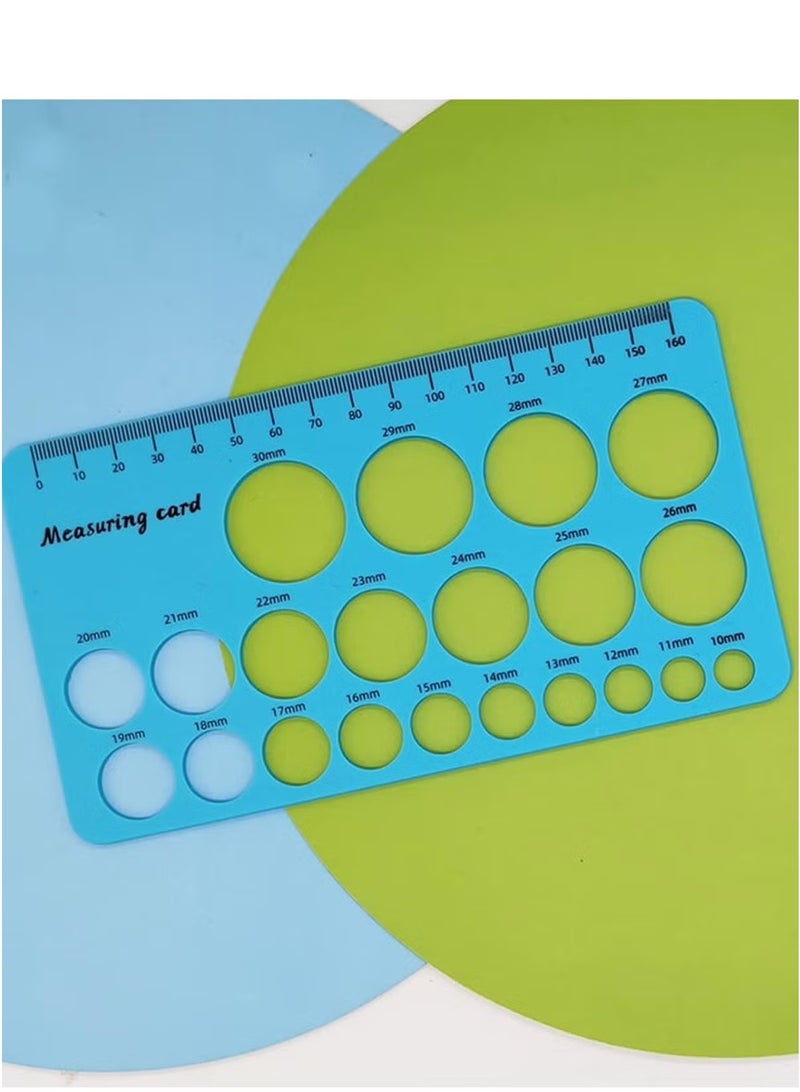 OMEVE Breast Flange Measuring Tool 1.5m Soft Tape Prevent Sucking Pain Nipple Flange Ruler Skin-friendly Foldable for Breastfeeding Moms (Blue) - Image 3