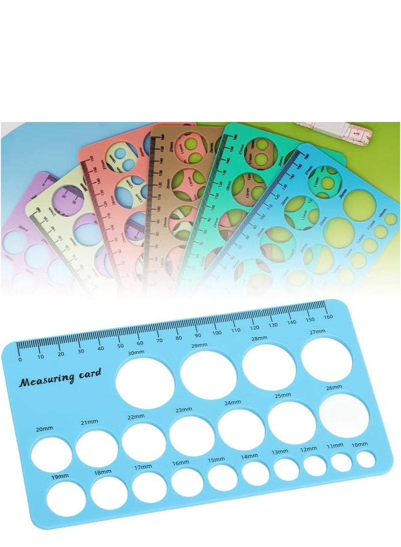 OMEVE Breast Flange Measuring Tool 1.5m Soft Tape Prevent Sucking Pain Nipple Flange Ruler Skin-friendly Foldable for Breastfeeding Moms (Blue) - Image 2