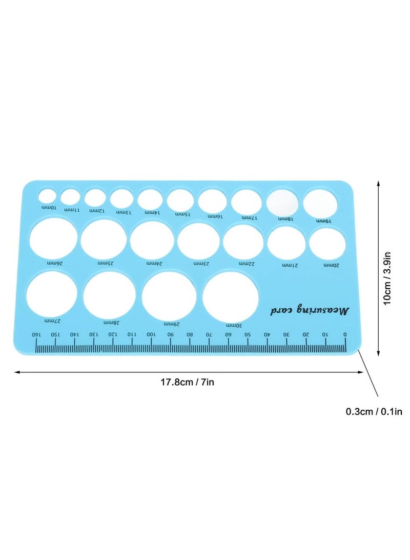 OMEVE Breast Flange Measuring Tool 1.5m Soft Tape Prevent Sucking Pain Nipple Flange Ruler Skin-friendly Foldable for Breastfeeding Moms (Blue) - Image 5