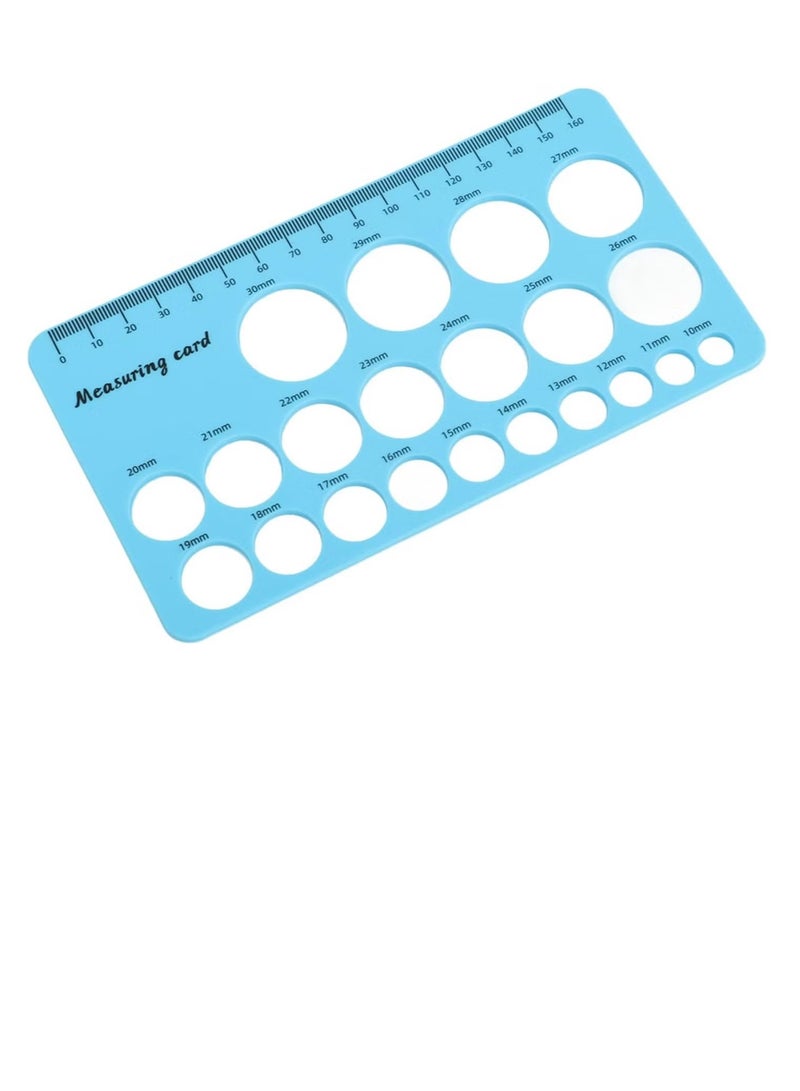 OMEVE Breast Flange Measuring Tool 1.5m Soft Tape Prevent Sucking Pain Nipple Flange Ruler Skin-friendly Foldable for Breastfeeding Moms (Blue) - Image 1