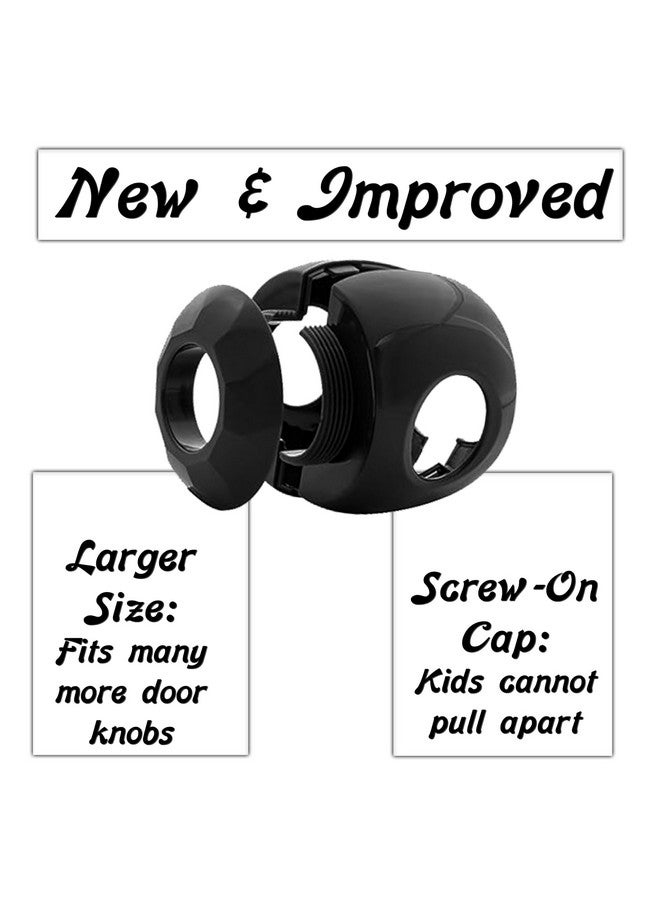 Driddle Black - Door knob Baby Safety Cover - 5 Pack - Deter Little Kids from Opening Doors with A Child Proof Door Handle Lock - Driddle - Image 3