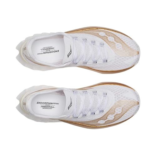saucony Endorphin Pro 4 White/Gold - Image 4