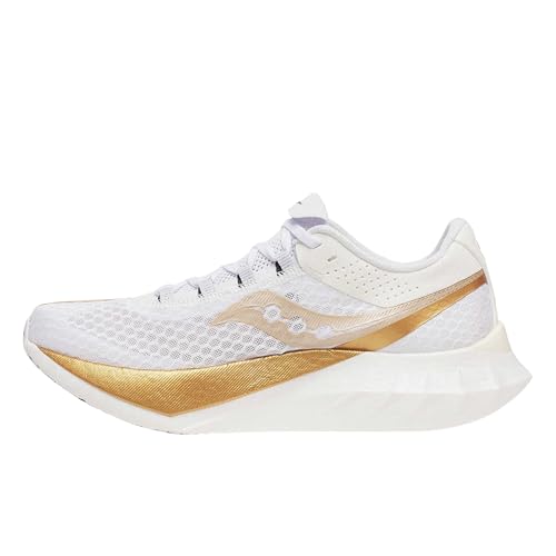 saucony Endorphin Pro 4 White/Gold - Image 1