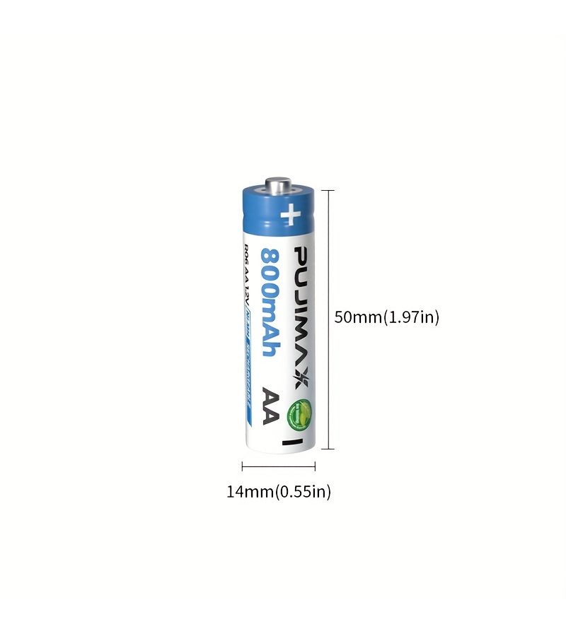AA AA NiMH Rechargeable Battery AA 800mAh AAA 300mAh 16 Pieces 1 2V Set For Remote Control Alarm Clock Doorbell Gas Stove Water Heater Car Key Game Controller Flashlight - Image 3