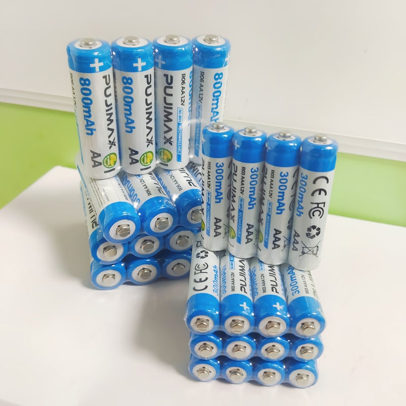 AA AA NiMH Rechargeable Battery AA 800mAh AAA 300mAh 16 Pieces 1 2V Set For Remote Control Alarm Clock Doorbell Gas Stove Water Heater Car Key Game Controller Flashlight - Image 2