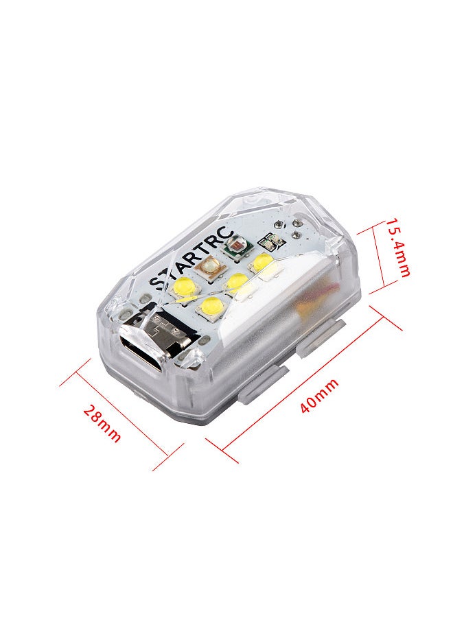 STARTRC Drone Lights for Night Flying Anti-Collision Drone Lights Drone Strobe Lights 3 Lighting Colors Built-in Battery for Cars Drone Aircraft Motorcycle Bike Emergency Warning Signal Lights  - Image 5