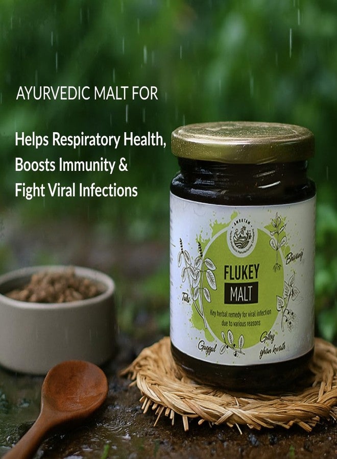 Amrutam Flukey | 100% Ayurvedic | Helps Manage Cough & Cold & Supports Respiratory Health | Assists with Immunity | With Giloy, Tulsi, Amla & Pippali | For Seasonal Wellness | 200g | 18 Servings - Image 2