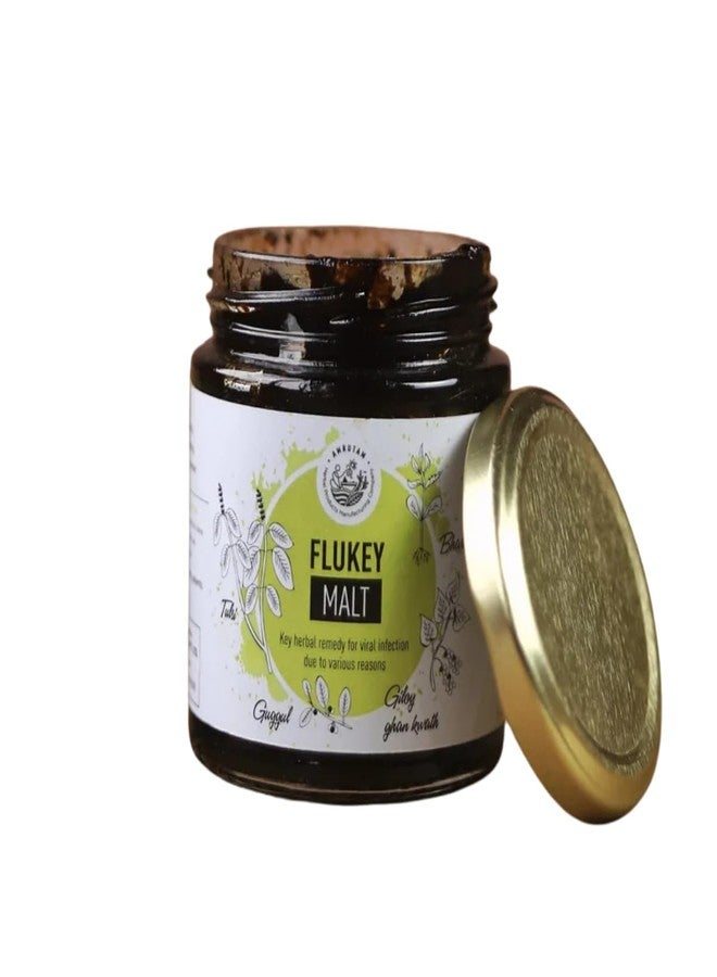 Amrutam Flukey | 100% Ayurvedic | Helps Manage Cough & Cold & Supports Respiratory Health | Assists with Immunity | With Giloy, Tulsi, Amla & Pippali | For Seasonal Wellness | 200g | 18 Servings - Image 1