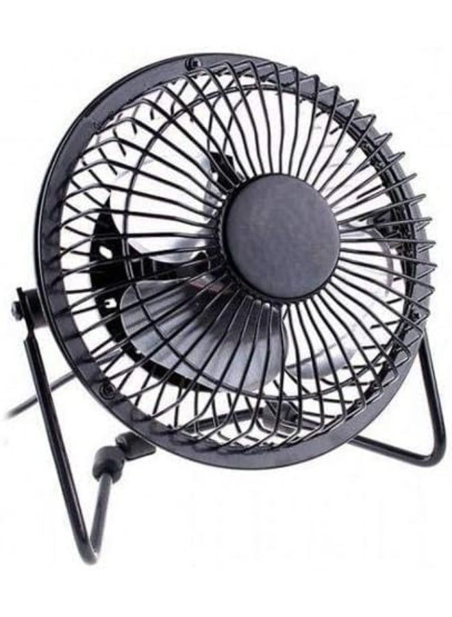 Portable Small USB Cooling Fan for Desktop with 4 USB Ports – Black - Image 4