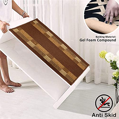 Status Contract Polypropylene Anti Slip Floor Door Mat in Home Kitchen Office Entrance Mats (45X70 Cm, Brown) - Image 3