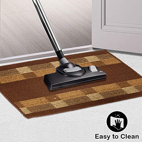 Status Contract Polypropylene Anti Slip Floor Door Mat in Home Kitchen Office Entrance Mats (45X70 Cm, Brown) - Image 4