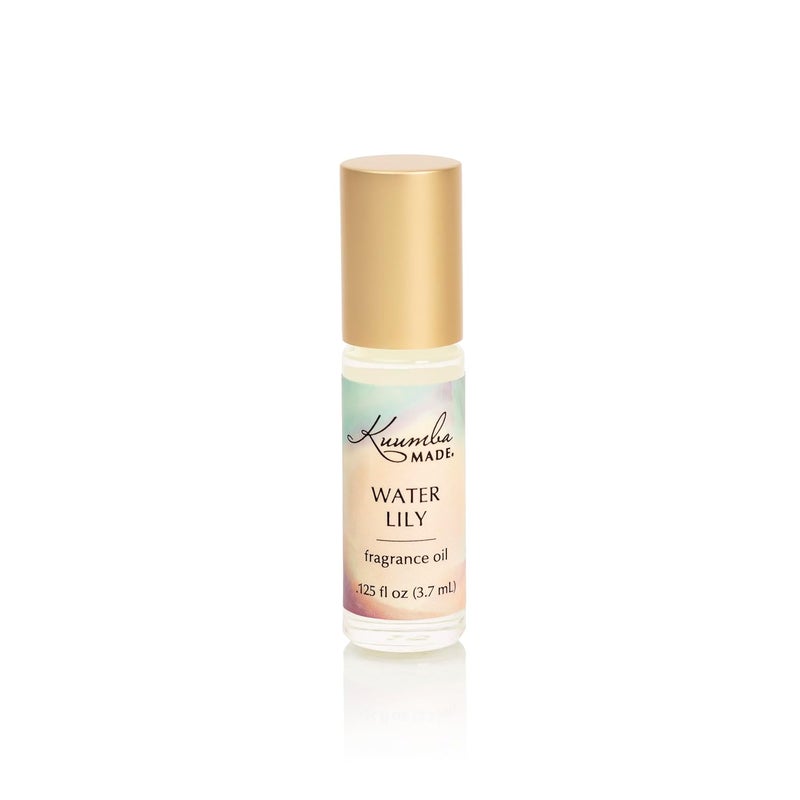 Kuumba Made Water Lily Fragrance Oil | 0.125 Fl Oz | Notes of Bergamot and Mandarin | Clean, Long-Lasting Scent | Alcohol Free | Roll On Perfume