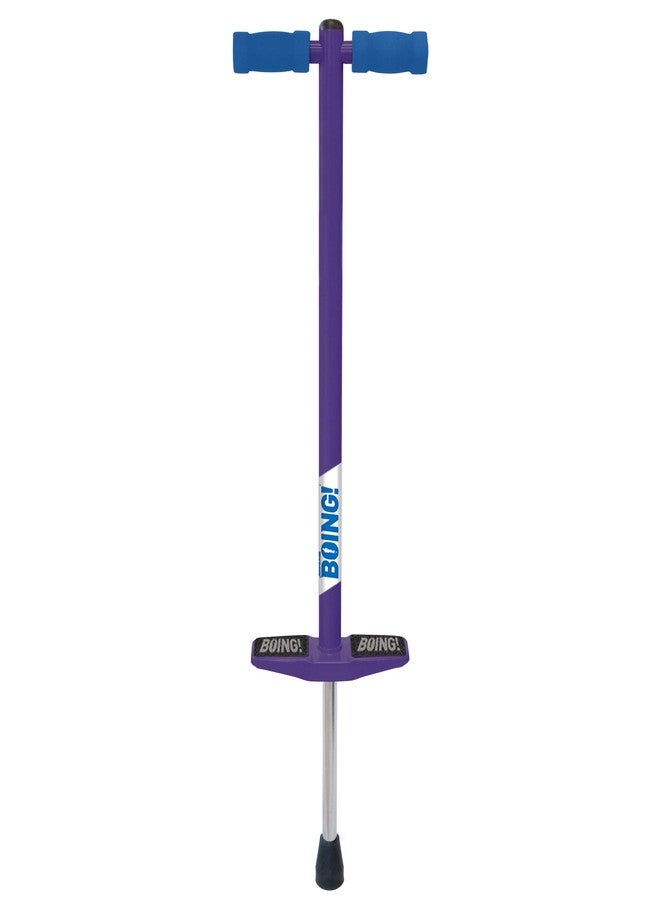 Geospace Jumparoo Boing! JR. Steel Pogo Stick for Kids of 50-90 lbs Weight by Air Kicks, Small Size Pogo Stick-Active Outdoor Fun Toy for Boys and Girls for Exercise, Balance,Coordination (Purple) - Image 1
