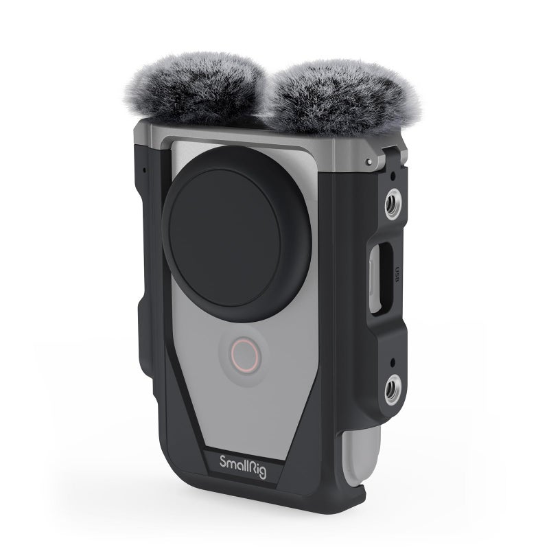 SmallRig Cage Kit for Canon PowerShot V10 with Furry Windshields, Camera Cage, Lens Cap and Storage Bag, Effectively Reducing Wind Noise About 20dB, for Outdoor Shooting, Travel, Vlog - 4235 - Image 1