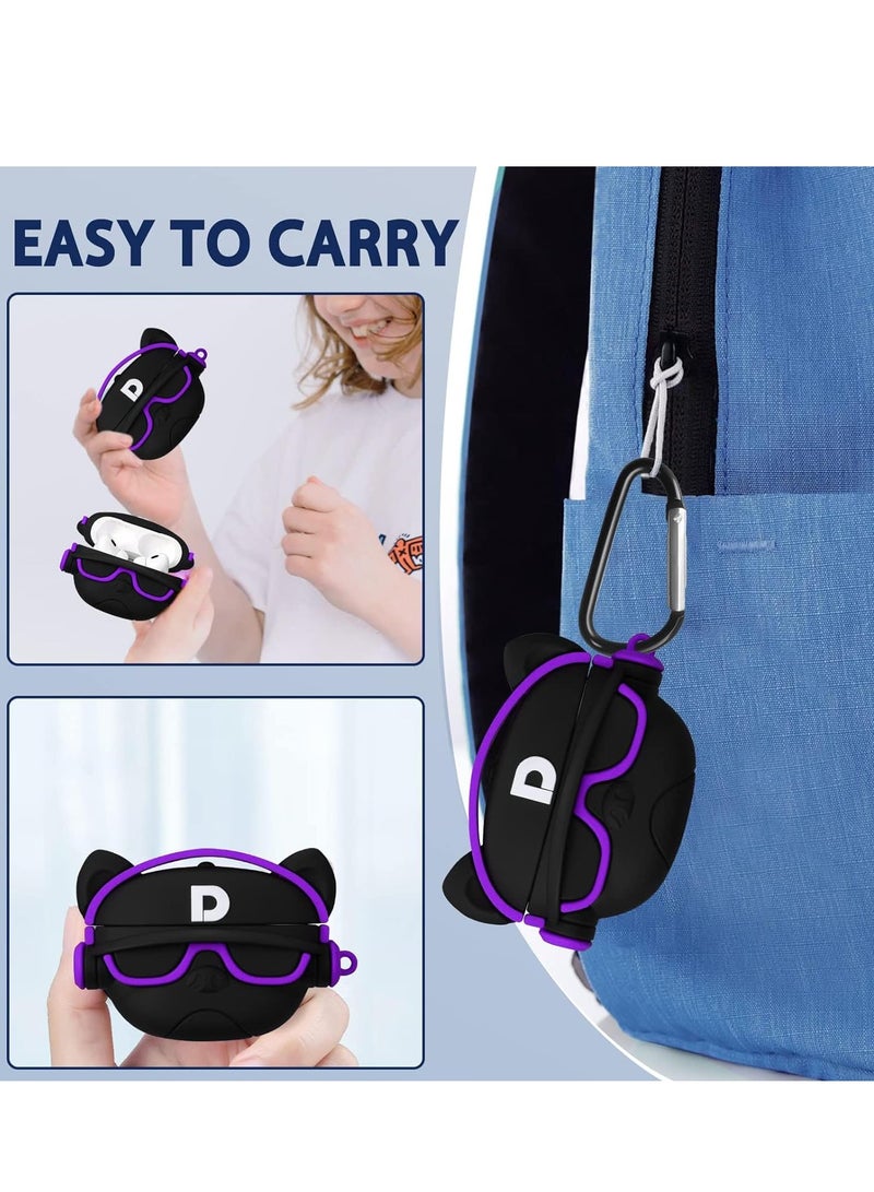 Case Soft Silicone Shockproof Cover for Apple Airpods Pro 2 New 3D Cute Cartoon Creative Fun Case Skin with Keychain Design Charging Case - Image 5