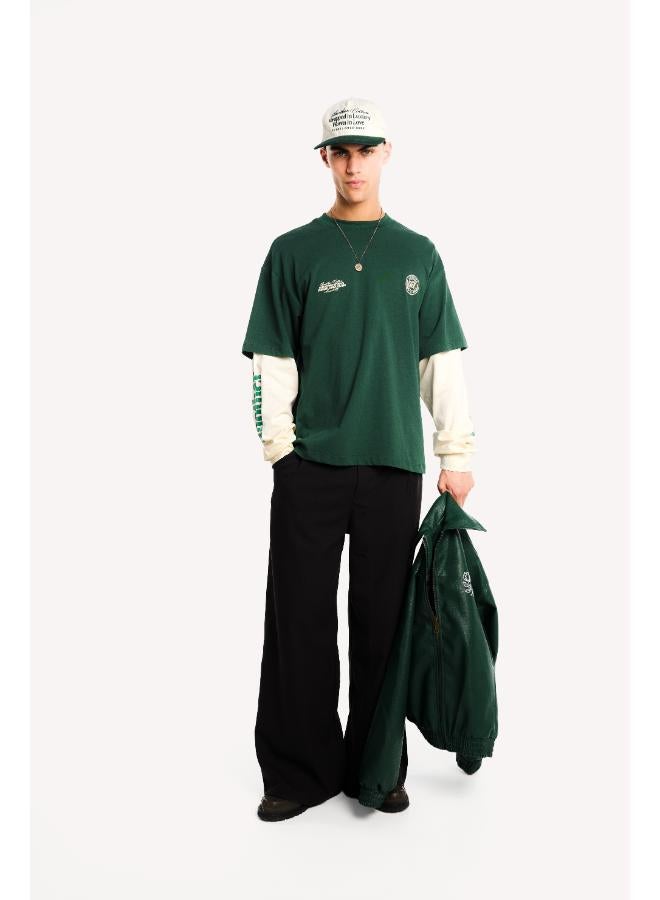 Another Cotton Lab Sunday Miles Double Layer Longsleeve T-Shirt - Image 1