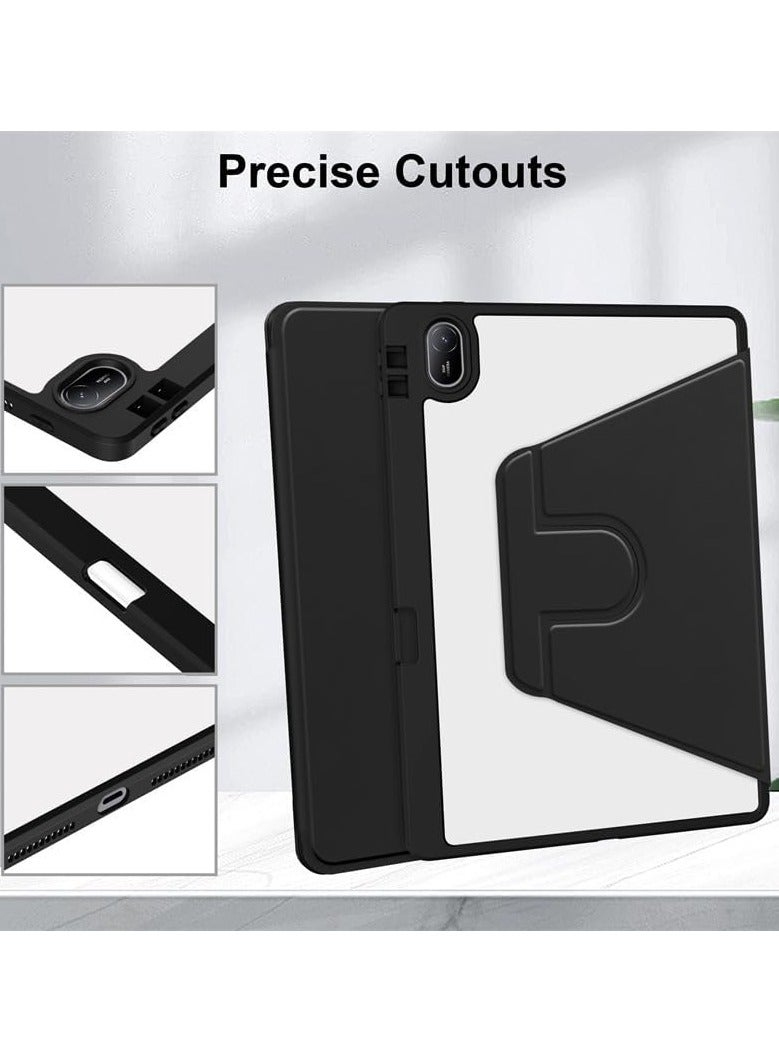 general Clear Back Case Compatible with Huawei MatePad SE 11 inch 2024 with Pen Holder, 360 Degree Swivel Stand Flip Smart Tablet Cover Auto Sleep/Wake Case - Image 3