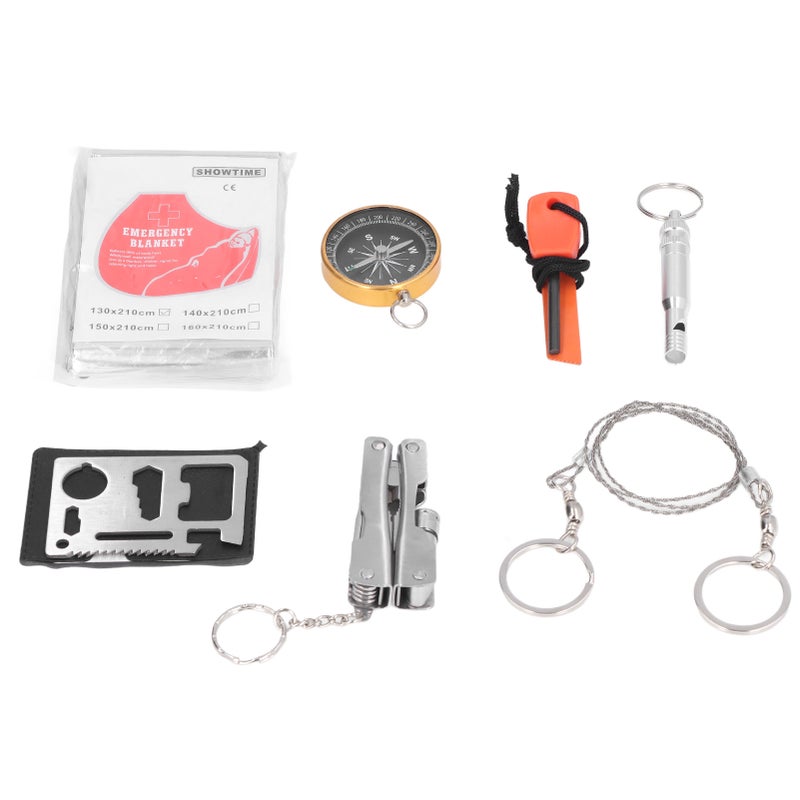 Survival Tool Kit Portable Emergency Box for Car Home Travel Camping Office Sports - Image 2