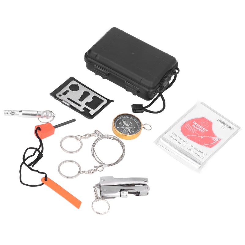 Survival Tool Kit Portable Emergency Box for Car Home Travel Camping Office Sports - Image 3