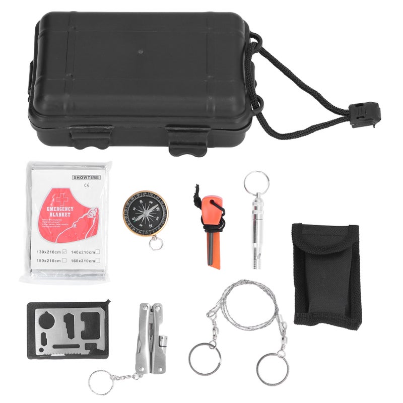 Survival Tool Kit Portable Emergency Box for Car Home Travel Camping Office Sports - Image 1