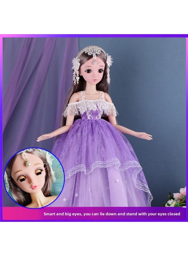 Processing Custom Cartoon Vinyl Doll Toy Set Color Box 80cm Doll Girl Toy Birthday Gift-Color:Mermaid Queen-Height:80cm Doll-blink Version + Change Gift Bag (simple) - Image 3