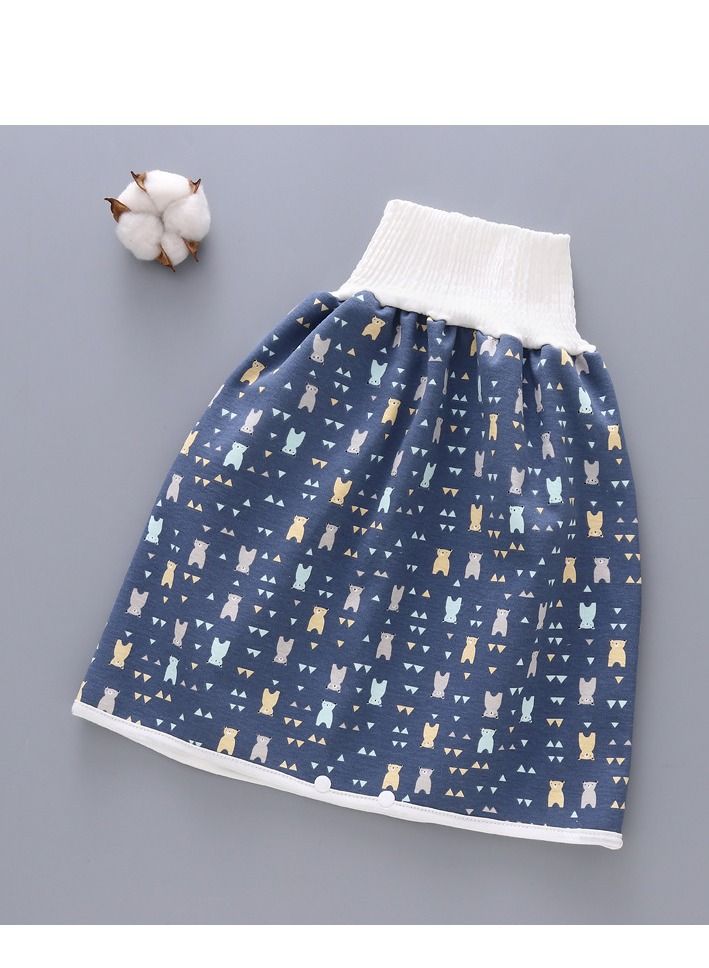 Loquat Cotton Baby Skirt Waterproof Underwear For Pee Nappy Diaper Pants Potty Training 