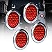 ONLINE LED STORE ONLINE LED STORE 4pc 4" Inch Round LED Trailer Tail Lights [DOT Certified] [Stainless Steel Chrome Bezel] [Connector  - Image 2