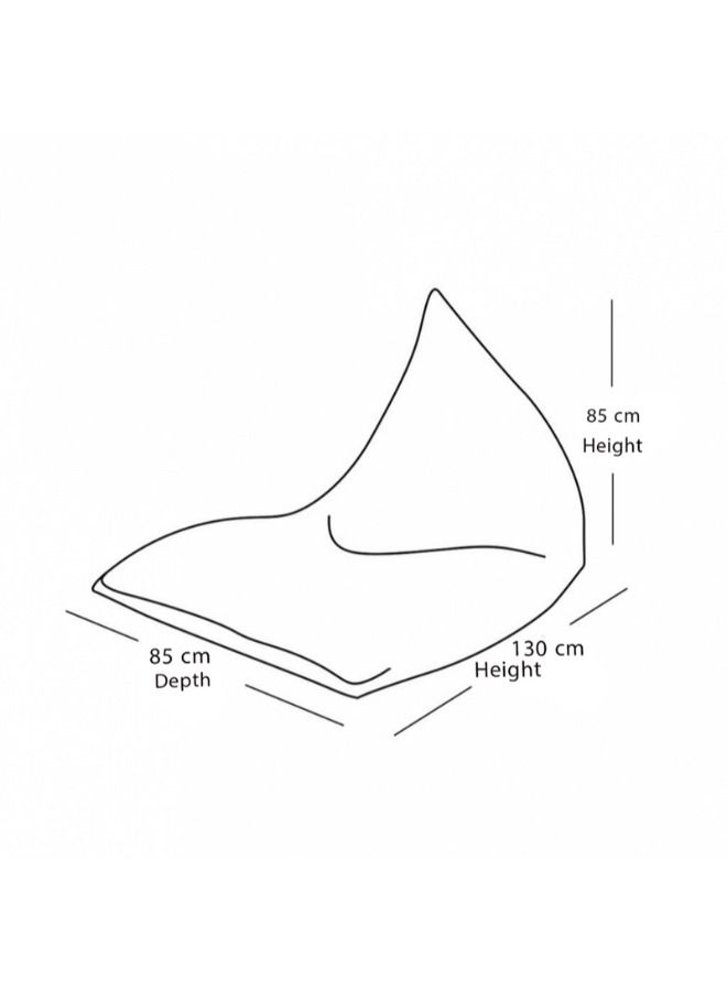 WAVY Grey Rocket Comfy Bean Bag - Waterproof - Image 3