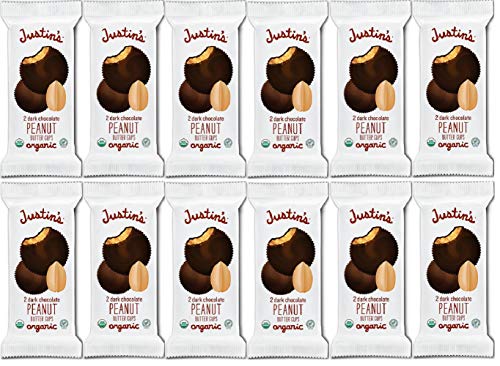 Justin's Dark Chocolate Peanut Butter Cups , 1.4 Ounce (Pack of 12) - Image 1