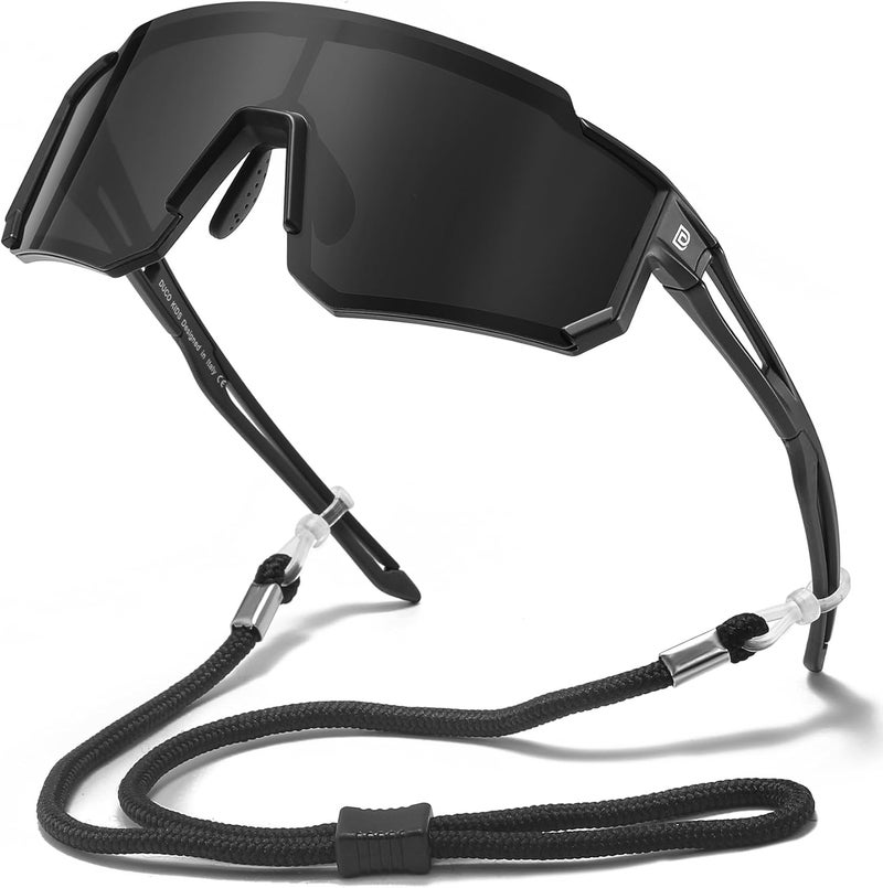 Duco Polarized Kids Sunglasses Youth Sports Cycling Shades Lightweight Frame UV400 Child Boys Girls Baseball SunGlasses DK310 - Image 1