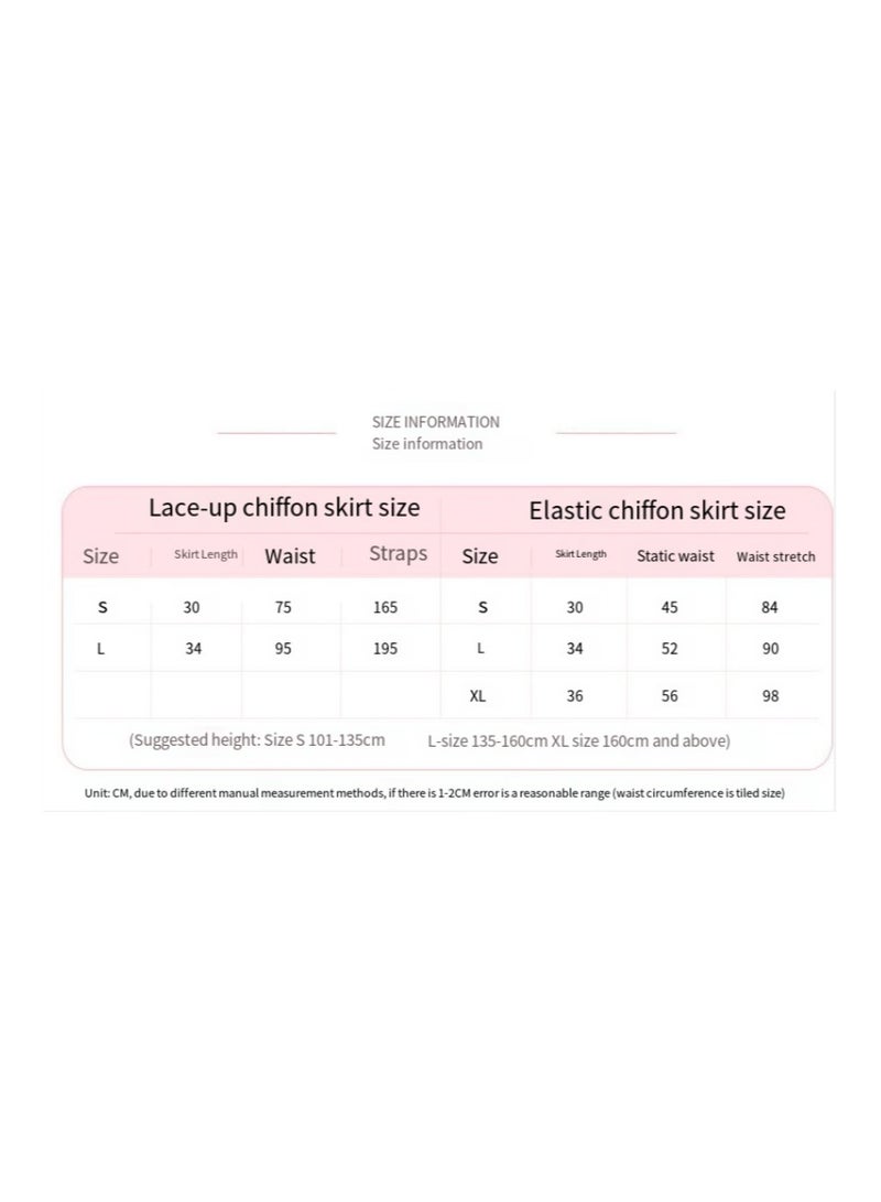 Loquat Girls Summer Ballet Skirt Chiffon Dance Dress - Image 2