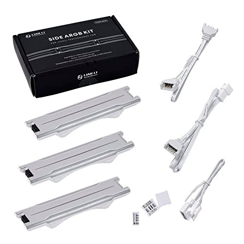 LIAN LI UNI Fan P28 Optional Side diffused RGB Strip 3 Pcs Pack,White Color Frame (Compatible with P28120-1W, P28120-3W, GA2P36W) -P28ARGB-W - Image 3