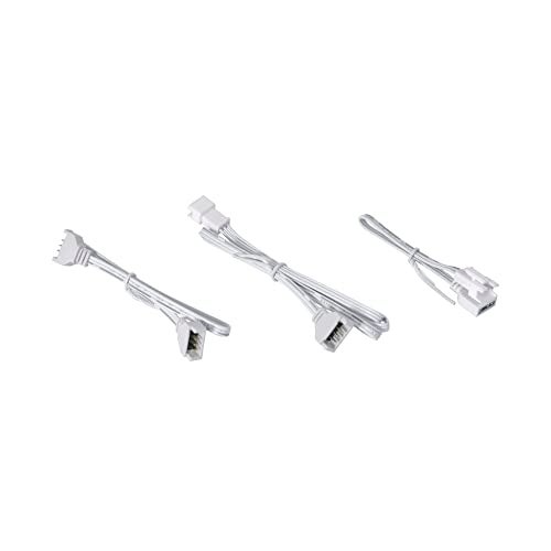 LIAN LI UNI Fan P28 Optional Side diffused RGB Strip 3 Pcs Pack,White Color Frame (Compatible with P28120-1W, P28120-3W, GA2P36W) -P28ARGB-W - Image 5