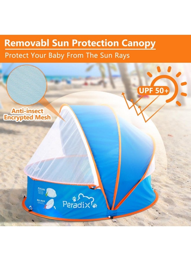 Peradix Baby Beach Tent Paddling Pool For Kids & Pets Infant Ball Pit Tent Toddler Wading Pool Uv Sun Shelter Canopy With Mosquito Net Portable Pop Up Tent Summer Beach Toys For Child - Image 3