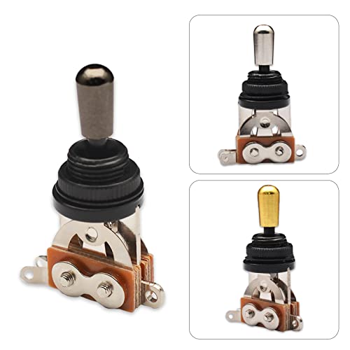 MAXCHEER Metal 3 Way Guitar Pickup Switch Selector Pickup Toggle Switch Parts for Les Paul Gutiar Accessories (Black) - Image 3